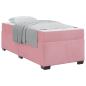 Preview: ARDEBO.de - Bettgestell mit Matratze Sonstiges Rosa 80 x 200 cm Samt