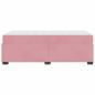 Preview: Bettrahmen mit Matratze Rosa 80 x 200 cm Stoff