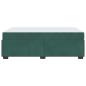 Preview: Bettgestell mit Matratze Sonstiges Dunkelgrün 120 x 200 cm Samt