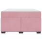 Preview: Bettgestell mit Matratze Sonstiges Rosa 120 x 200 cm Samt