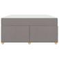 Preview: Bettgestell mit Matratze Sonstiges Taupe 140 x 200 cm Stoff