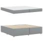 Preview: Bettgestell mit Matratze Sonstiges Hellgrau 200 x 200 cm Stoff