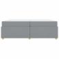 Preview: Bettgestell mit Matratze Sonstiges Hellgrau 200 x 200 cm Stoff