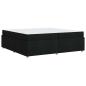 Preview: Bettgestell mit Matratze Sonstiges Schwarz 200 x 200 cm Stoff