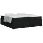 Preview: Bettgestell mit Matratze Sonstiges Schwarz 200 x 200 cm Stoff