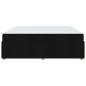 Preview: Bettgestell mit Matratze Sonstiges Schwarz 200 x 200 cm Stoff