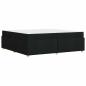 Preview: Bettgestell mit Matratze Sonstiges Schwarz 200 x 200 cm Stoff