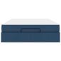 Preview: Bettgestell Sonstiges mit Speicher Blau 140 x 200 cm Stoff