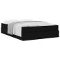 Preview: Bettgestell Sonstiges mit Speicher Schwarz 160 x 200 cm Stoff