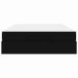 Preview: Bettgestell Sonstiges mit Speicher Schwarz 160 x 200 cm Stoff
