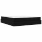 Preview: Bettgestell Sonstiges mit Speicher Schwarz 180 x 200 cm Stoff