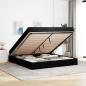 Preview: Bettgestell Sonstiges mit Speicher Schwarz 180 x 200 cm Stoff