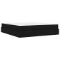 Preview: Bettgestell Sonstiges mit Speicher Schwarz 180 x 200 cm Stoff