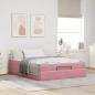 Preview: ARDEBO.de - Bettgestell Sonstiges Rosa 140 x 200 cm Samt
