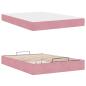 Preview: Bettgestell Sonstiges Rosa 140 x 200 cm Samt