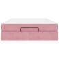Preview: Bettgestell Sonstiges Rosa 140 x 200 cm Samt