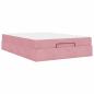 Preview: Bettgestell Sonstiges Rosa 140 x 200 cm Samt