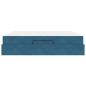 Preview: Bettgestell Sonstiges Blau 180 x 200 cm Samt
