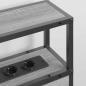 Preview: Stauraum-Kopfteil mit Kopfteil mit Speicher Grau sonoma 200 cm Holzwerkstoff
