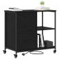 Preview: Büroschrank Schwarze Eiche 76 x 41 x 72 cm Holzwerkstoff