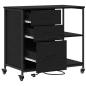 Preview: Büroschrank Schwarze Eiche 76 x 41 x 72 cm Holzwerkstoff
