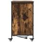 Preview: Büroschrank mit Rad Räuchereiche 76 x 41 x 72 cm Holzwerkstoff