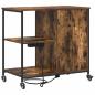 Preview: Büroschrank mit Rad Räuchereiche 76 x 41 x 72 cm Holzwerkstoff