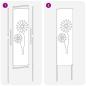 Preview: Garten dekoratives Panel Rostig 32 x 140 cm Wetterstahl