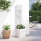 Preview: Blumentopf mit dekorativem Paneel Weiß 32 x 140 cm