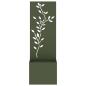 Preview: Blumentopf mit dekorativem Paneel Olivgrün 50 x 140 cm