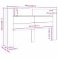 Preview: Kopfteil Schrank Altholz 180 x 17 x 104,5 cm Holzwerkstoff