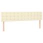 Preview: Kopfteile 2 Stk. Creme 90x5x78/88 cm Kunstleder