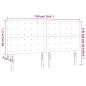 Preview: LED Kopfteil Creme 180x5x118/128 cm Kunstleder