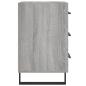 Preview: Nachttisch Grau Sonoma 40x40x66 cm Holzwerkstoff