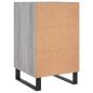 Preview: Nachttisch Grau Sonoma 40x40x66 cm Holzwerkstoff