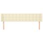 Preview: Kopfteil mit Ohren Creme 183x16x78/88 cm Kunstleder