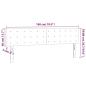 Preview: LED Kopfteil Creme 180x5x78/88 cm Kunstleder