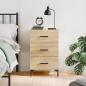 Preview: ARDEBO.de - Nachttisch Sonoma-Eiche 40x40x66 cm Holzwerkstoff