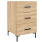 Preview: Nachttisch Sonoma-Eiche 40x40x66 cm Holzwerkstoff