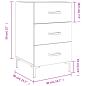 Preview: Nachttisch Sonoma-Eiche 40x40x66 cm Holzwerkstoff