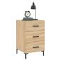 Preview: Nachttisch Sonoma-Eiche 40x40x66 cm Holzwerkstoff