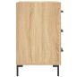 Preview: Nachttisch Sonoma-Eiche 40x40x66 cm Holzwerkstoff