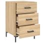 Preview: Nachttisch Sonoma-Eiche 40x40x66 cm Holzwerkstoff