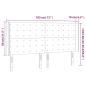 Preview: Kopfteil mit Ohren Creme 183x16x118/128 cm Kunstleder