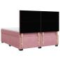 Preview: Boxspringbett mit Matratze Rosa 180x200 cm Samt
