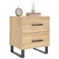 Preview: Nachttische 2 Stk. Sonoma-Eiche 40x35x47,5 cm Holzwerkstoff