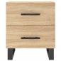 Preview: Nachttische 2 Stk. Sonoma-Eiche 40x35x47,5 cm Holzwerkstoff