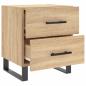 Preview: Nachttische 2 Stk. Sonoma-Eiche 40x35x47,5 cm Holzwerkstoff