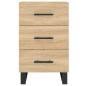 Preview: Nachttisch Sonoma-Eiche 40x40x66 cm Holzwerkstoff