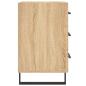 Preview: Nachttisch Sonoma-Eiche 40x40x66 cm Holzwerkstoff